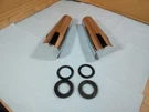 2005-2009 Suzuki Boulevard Oem Chrome Upper Fork Covers Shrouds Nice! C90T. Fixed Price $242.10.