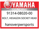 Yamaha Oem Part 91314-08020-00 Bolt, Hexagon Socket Head. Fixed Price $9.49.
