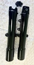 Harley Fat Boy Heritage Softail Fork Sliders Legs Gloss Black 2007-2017 Oem. Fixed Price $410.00.