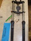 1982 Honda MB50 Scooter Motorcycle Front Forks Shock Triple Tree Clamp Stem. Fixed Price $75.00.