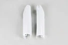 Ufo White Front Fork Slider Guards Protectors Honda CR125/250/500, CRF250/450. Fixed Price $34.95.
