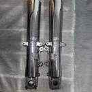 Chrome Hd Showa G5B3-10-L(SA3) & G5B3-10-R(SA-5) Lower Fork Sliders Pair. Fixed Price $240.00.