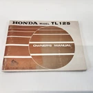 Oem Genuine Owner's Manual Book - 1974 Honda K1 Trials. Fixed Price $79.00.