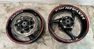 08-20 Suzuki Hayabusa Gsxr 1300 Front Rear Wheels Rims Rotors Black Oem. Fixed Price $494.99.