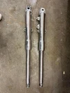Chrome Fork Sliders Set Harley 84-99 Fxr Dyna Softail Sportster Single Disc. Fixed Price $445.00.