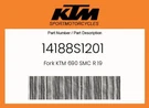 Ktm Genuine Fork 690 Smc 19 - 14188S1201. Fixed Price $2622.11.