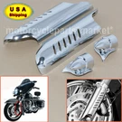 Chrome Lower Fork Leg Covers Harley Touring Electra Road Street Glide Flht. Fixed Price $25.98.