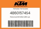 Ktm Genuine Pistonrod D12 M9X1 L385 Cpl. - 48601574S4. Fixed Price $276.10.