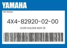 Yamaha Genuine Lever Holder Assy (r 4X4-82920-02-00. Fixed Price $101.59.