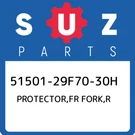 51501-29F70-30H Suzuki Protector,fr Fork,r 5150129F7030H, New Genuine Oem Part. Fixed Price $112.76.
