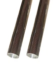 Harley Davidson Fork Tubes, 49MM 24-7/8" Deep Red Carbon Fiber, 2" Over Stock. Fixed Price $500.00.