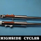 1445 04 Harley-davidson Electra Glide Cvo Chrome Front Fork Shock Suspension. Fixed Price $350.00.