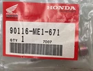 New Genuine Honda 90116-ME1-671 Bolt, Socket, (8MM). Fixed Price $17.71.