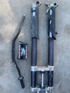 2008 Ktm Sx-f 250 Front Fork Suspension Triple Clamp Bars Shock Absorber. Fixed Price $407.99.