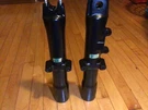 Harley Fatboy Heritage Flstn Black Lower Fork Slider Legs 2000-2006. Fixed Price $250.00.