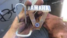 1989 Yamaha XV250 Route 66 Front Fork Trim Emblem Badge Logo. Fixed Price $18.00.