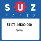 51171-46K00-000 Suzuki Spring 5117146K00000, New Genuine Oem Part. Fixed Price $32.16.