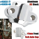 Chrome 41MM Front Fork Axle Cap Harley Road King Dyna Softail Wide Glide. Fixed Price $13.43.