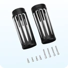 2" Extended Black Fork Boots Cover Cans Harley Touring Road King/street Glid. Fixed Price $94.86.