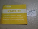 Vintage Yamaha 1976 XS650C Supplementary Service Manual , 1E1-28197-80. Fixed Price $24.95.