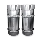 Covingtons Dimpled Fork Bellows Chrome Motorcycle Street Bike C1114-C. Fixed Price $441.99.