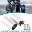 Chrome Fork Boot Slider Cover Harley Touring Electra Street Glide 2014-UP. Fixed Price $55.95.