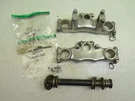 Used Oem 1977-1984 Suzuki PE250 Forks Lower And Upper Triple Tree Stem Bar Clamp. Fixed Price $30.60.