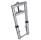 Fork Assembly With Chrome Sliders Stock Length Fits Harley Davidson 24-0598. Fixed Price $967.76.