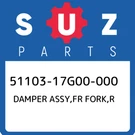 51103-17G00-000 Suzuki Damper Assy,fr Fork,r 5110317G00000, New Genuine Oem Part. Fixed Price $862.03.