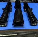 Harley 2014 -26 Fork Legs Glide Gloss Black Sliders Freewheeler Outright. Fixed Price $599.00.