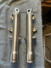 Harley Davidson Fxwg Polished Lower Leg Set Shovel 80-83 Oem 45871-80 45872-80. Fixed Price $249.99.