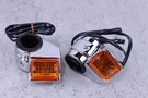 Custom Chrome Fork Marker Lights By Darrell Hayes Xl Fx 35-41MM Evo 15081. Fixed Price $50.00.