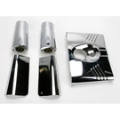 Drag Specialties Five-piece Chrome Fork Tins With Slider Covers DS-222911. Fixed Price $171.55.