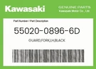 Kawasaki Genuine Guard,fork,lh,black 55020-0896-6D. Fixed Price $27.64.