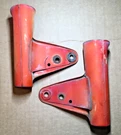 1970 Yamaha HS1 Front Fork Upper Set Left & Right Cover Headlight Holder Orange. Fixed Price $22.00.