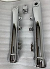 Harley 2014 -17 Dyna Low Rider Sliders Dual Disc Chrome Fork Legs (exchange). Fixed Price $599.00.