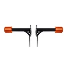 Rear Crash Bar Sliders For 2018-2025 Harley M8 Softail Orange Cnc. Fixed Price $603.99.