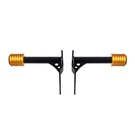 Rear Crash Bar Sliders For 2018-2025 Harley M8 Softail Gold Cnc. Fixed Price $603.99.