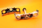 1987 1990 Honda XR250R Steering Stem Triple Clamps 53200-KT1-770. Fixed Price $39.99.