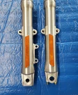 Oem Harley Davidson Softail Showa Lower Fork Sliders G593 R46006-00 L46004-00. Fixed Price $89.99.