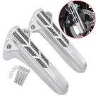 2X Chrome Front Fork Lower Leg Covers Slider Harley Touring Flhx Flhr Flhtk. Fixed Price $38.99.