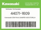 Kawasaki Genuine Damper-assy,fork,lh 44071-1609. Fixed Price $1568.15.