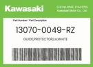 Kawasaki Genuine Guide,protector,lh,white 13070-0049-RZ. Fixed Price $19.97.