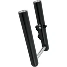 Arlen Ness Hot Fork Legs Lower Sliders Dual Disc Smooth Black Harley 14-21 Flh. Fixed Price $807.45.