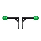 Rear Crash Bar Sliders For 2018-2025 Harley M8 Softail Green Cnc. Fixed Price $603.99.