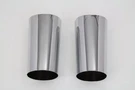 V-twin 24-1047 Chrome 49 Mm Fork Boots Cow Bells Slider Covers Harley Flt 14-UP. Fixed Price $82.13.