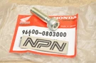 Nos Honda 1997-2003 GL1500 Valkyrie Front Fork Socket Bolt 96600-08030-00. Fixed Price $7.69.