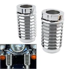 Retro Fork Boot Slider Covers Chrome Harley Tour Road Street Tri Glide Flhr. Fixed Price $76.17.