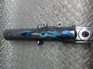 Harley Davidson Showa Gloss Black W/ Blue Flames Front Left Fork Oem 6583-10L. Fixed Price $44.99.