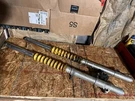 1987 Suzuki RM250 Front Forks W/brake Caliper. Fixed Price $150.00.